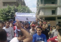 طلاب ضدالانقلاب بالمحلة الكبري تنظم وقفة إحتجاجية أمام إدارة شرق التعليمية لرفض الإنقلاب