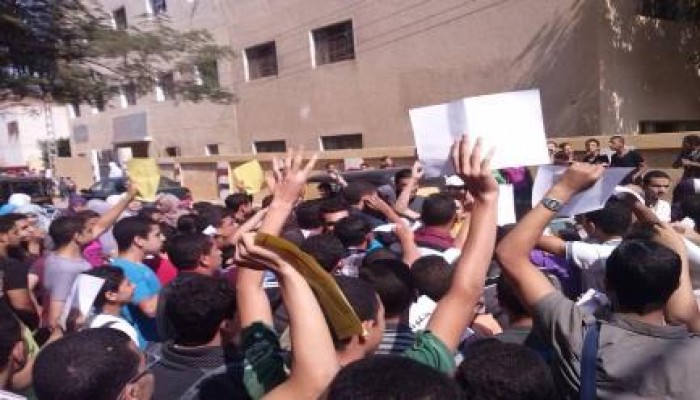 وقفة لطلاب ضد الانقلاب بالمنوفية