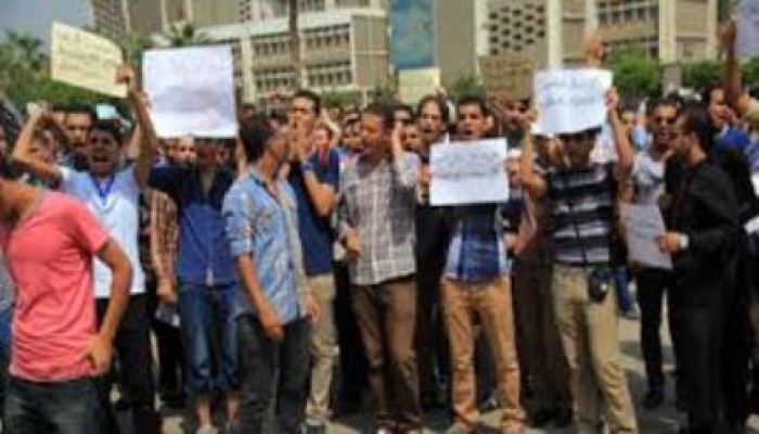 انتفاضة ثورية  داخل المجمع الطبى بجامعة طنطا