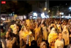 مظاهرة حاشدة بمحطة مصر بالإسكندرية "بث مباشر"