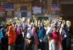 بالصور انتفاضة طلابية لحركة طالبات ضد الإنقلاب بالبحيرة