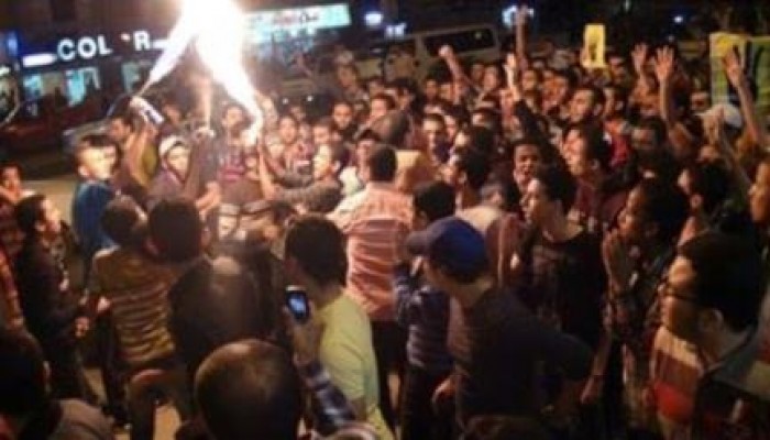 البحيرة: عفاريت ضد الانقلاب تشعل منطقة الكوبري العلوي بدمنهور رفضاً للانقلاب الغاشم