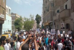 مسيرات المعادي تستقل المترو في طريقها إلي كوبري القبة