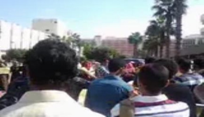 وقفة حاشدة لطلاب ضد الانقلاب بجامعة طنطا (بث مباشر)