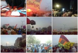 أعلام رابعة وصور الرئيس مرسى ترتفع فى سماء الإسماعيلية