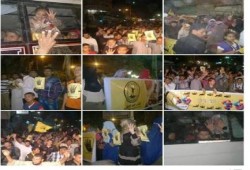سلاسل بشرية ومسيرات ليلية بابشواي رفضا للانقلاب