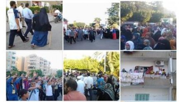 مسيرات ثانى أيام العيد بالإسماعيلية تطالب بإسقاط حكم العسكر