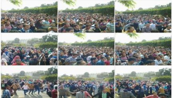 ملف مصور عن انتفاضة جامعة الأزهر اليوم