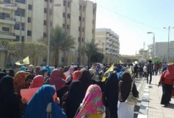 فعاليات رافضة الانقلاب العسكري بجامعة الفيوم