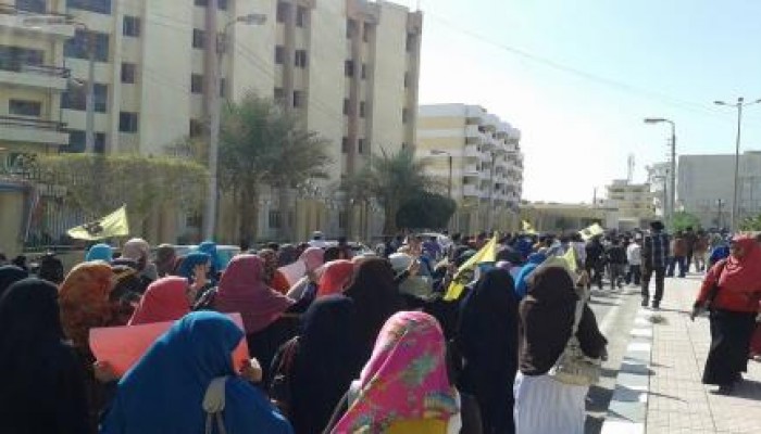 فعاليات رافضة الانقلاب العسكري بجامعة الفيوم