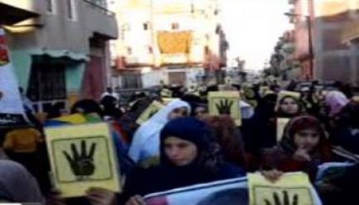 الإسماعيلية: مسيرة حاشدة بالقنطرة غرب تطالب بإسقاط حكم العسكر