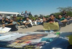 وقفة واعتصام بجامعةالقناة للإفراج عن الطالبات المعتقلات