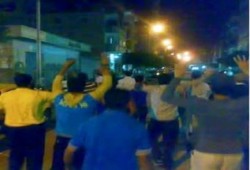 عفاريت ضد الانقلاب تنتشر بشوارع المحطة الجديدة بالاسماعيلية