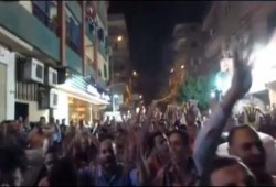 مسيره ليلية حاشده تجوب شوارع طنطا لرفض الانقلاب وممارساته (فيديو)