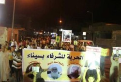 العريش تواصل التظاهر ضد العسكر الانقلابيين رغم البطش الأمني (صور)