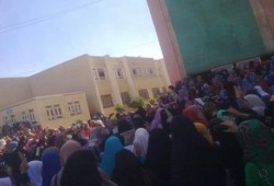 كفر الشيخ - وقفة حاشدة لطالبات كلية الدراسات الإسلامية والعربية