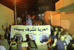 مسيرة ليلية حاشدة بالعريش لرفض الإنقلاب العسكري الدموي (صور)