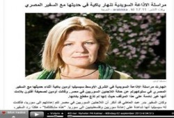 صحفية سويدية تنهار باكية أمام بلادة المتحدث باسم الخارجية المصرية