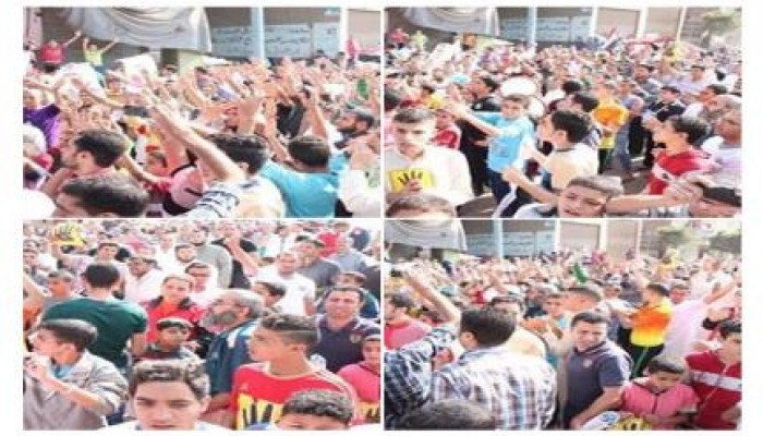 مسيرة حاشدة في المنصور ة لرفض الانقلاب العسكري