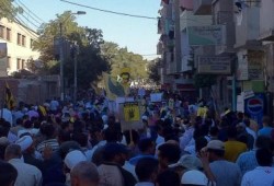 شوارع بني سويف لا تسع المتظاهرين رفضا للانقلاب