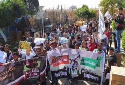 مسيرة حاشدة بهندسة المنيا لرفضى الانقلاب الدموى