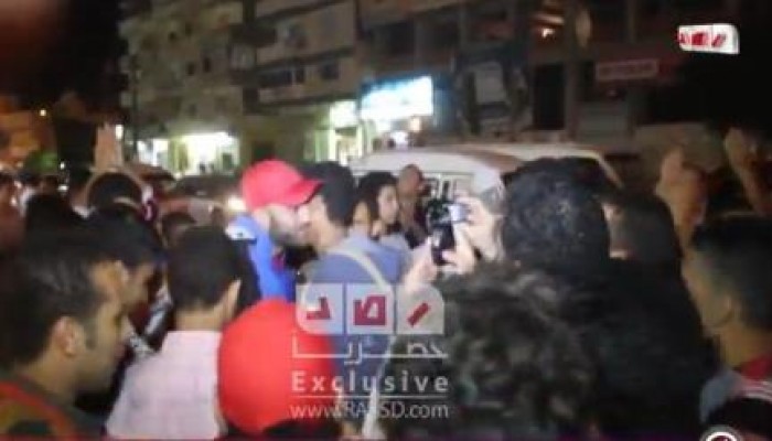 بالفيديو احتفالية شباب الإسكندرية بالبطل محمد يوسف ويسقط يسقط حكم العسكر