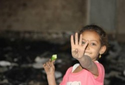 بالصور نيران الشرطة تأكل بيوت  فى قرية العتامنة لرفضه اهله للانقلاب