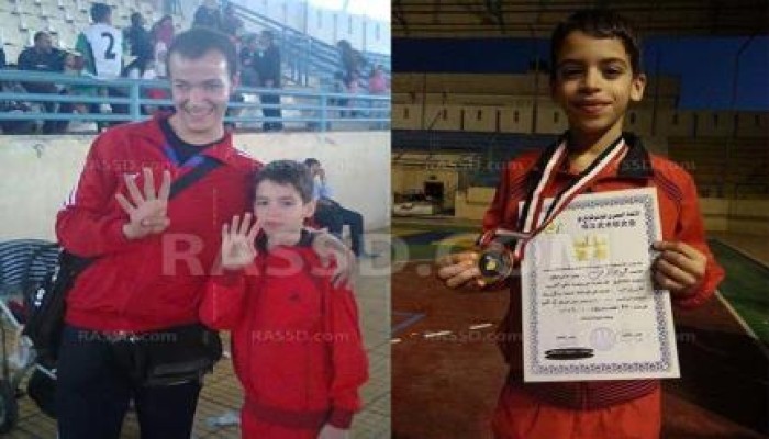الطفل البطل عمرو خالد الحاصل على بطولة الجمهورية فى الشو كنغ فو يرفع رابعه