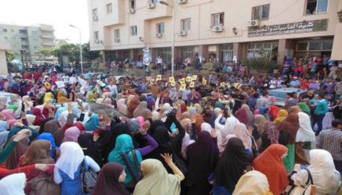 ثورة ضد الانقلاب في مجمع كليات شبين الكوم
