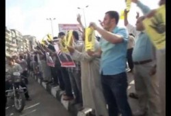 بالفيديو .. وقفة حاشدة في مدينة طنطا ضد الانقلاب العسكري