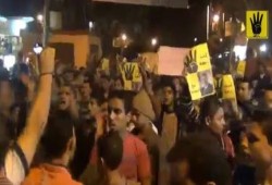 مسيرة مناهضة للإنقلاب العسكرى تجوب شوارع مركز شبين القناطر (فيديو)