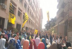 مسيرات طلابية بجامعتى الازهر والمنوفية