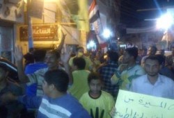 المنوفية: مسيرة ليلية بالخطاطبة ضد الانقلاب (صور)