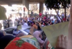 "محاكمة إرادة شعب": وقفة حاشدة ببركة السبع بالمنوفية (صور)