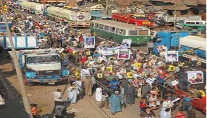 "محاكمة إرادة شعب": حشود هي الأكبر في تاريخ البدرشين ضد الانقلاب