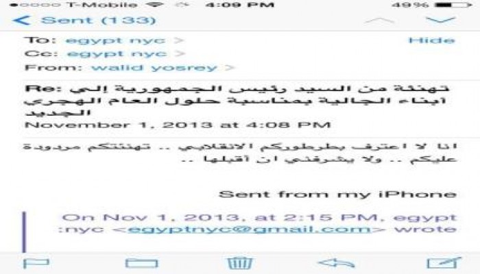 الجالية المصرية بالخارج ترد علي  الإنقلابيين تهانيهم وغير معترفة بالطرطور