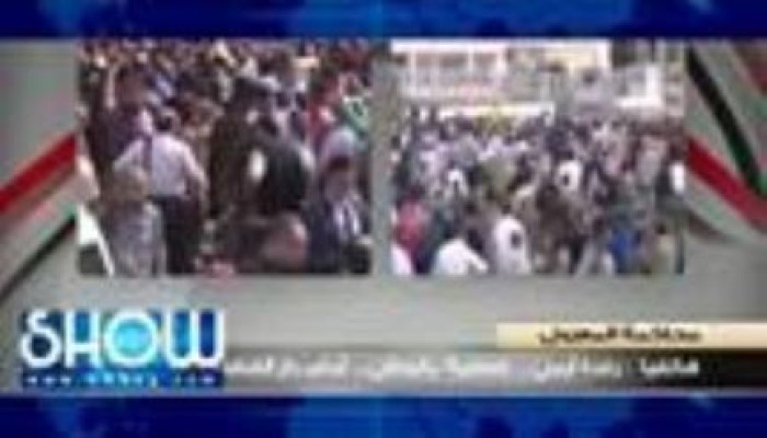 بالفيديو .. مراسلة أون تي في : انصار مرسي القوا الحجاره علي الاخوان !!
