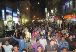 3 مسيرات ليلية بشوارع الفيوم اليوم رداً على إعتدءات قوات الأمن (صور)