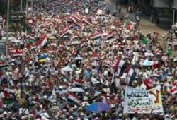 أهالى منيا القمح يهتفون: الشرقية قالتها قوية مرسي رئيس ومعاه شرعية