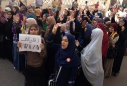 الآلاف يشاركون في ٥ مسيرات بمليونية "نساء مصر خط أحمر" بدمياط
