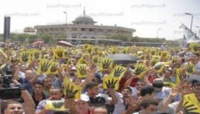 مسيرة مسجد السلام في طريقها لرابعة العدوية
