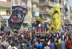 بالصور .. حشد غير مسبوق في منيا القمح تنديدا بالانقلاب العسكري