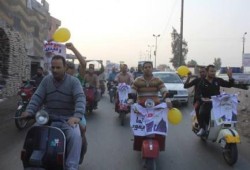 مسيرة سيارات ودراجات بخارية بالمحلة الكبرى ضد الانقلاب " صور-فيديو "