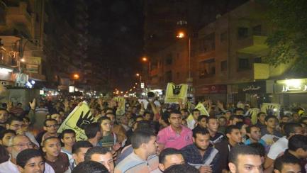 الغربية: الألاف في مسيرة حاشدة بطنطا ضد الانقلاب العسكري (صور وفيديو)