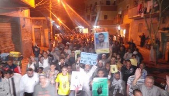 مسيرة حاشدة بسمالوط رفضا للانقلاب العسكري