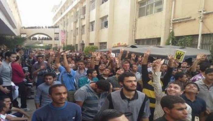 طلاب هندسة بجامعة الزقازيق يعلنون الإضراب عن الدراسة اعتراضا على اعتداءات البلطجية