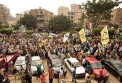 مظاهرة مدينة نصر في طريقها لميدان "رابعة" رفضًا للانقلاب