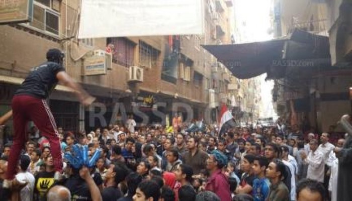 بالصور مسيرات حاشدة بمنشية السد العالي لرفض الانقلاب الدموى