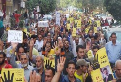 مسيرة حاشدة في حلوان ضد الانقلاب العسكري (صور)