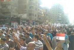 مسيرات حاشدة  ضد الانقلاب تجوب شوارع  المنصورة (صور)